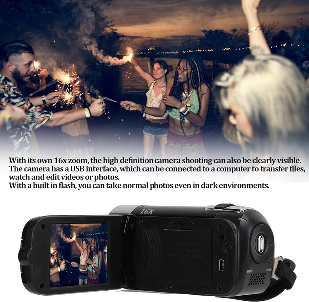 HD Digital Camcorder with 16X Zoom